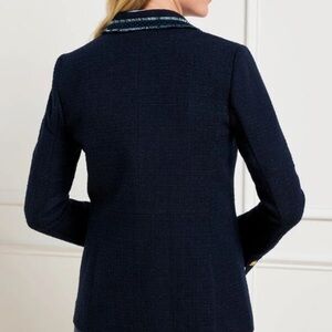 ￼CONTRAST TRIM TWEED JACKET